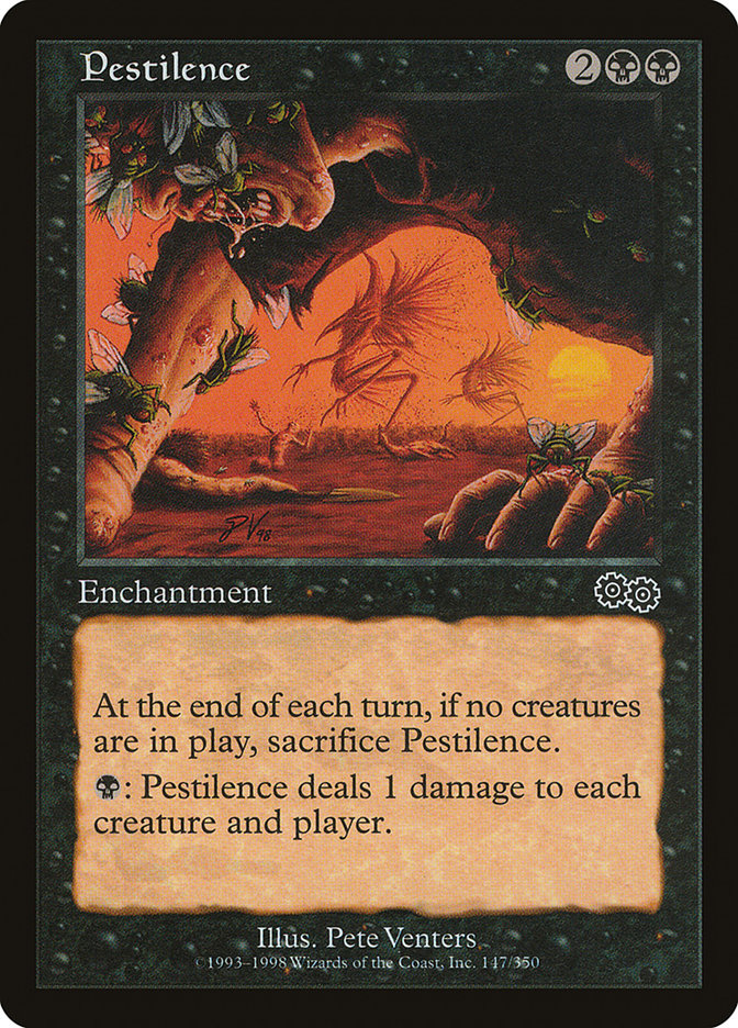 Pestilence [Urza's Saga] Magic: The Gathering