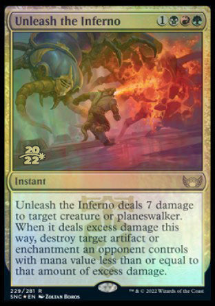 Unleash the Inferno [Streets of New Capenna Prerelease Promos] Magic: The Gathering