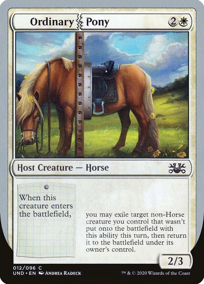 Ordinary Pony [Unsanctioned] Magic: The Gathering