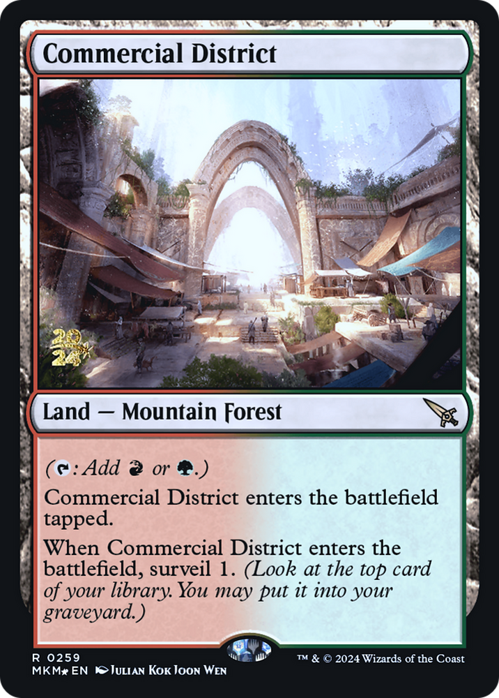 Commercial District [Murders at Karlov Manor Prerelease Promos] Magic: The Gathering