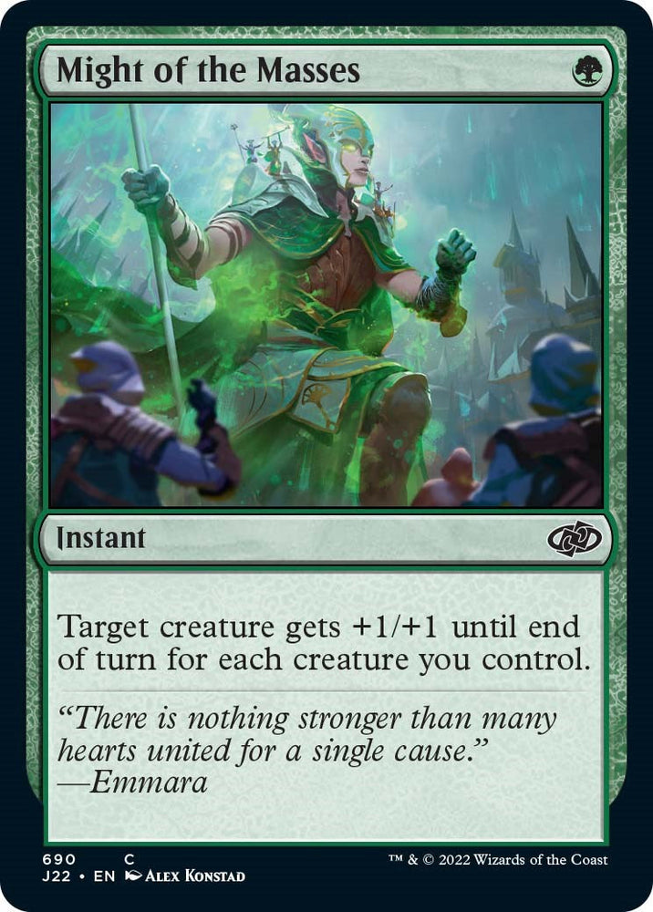 Might of the Masses [Jumpstart 2022] Magic: The Gathering