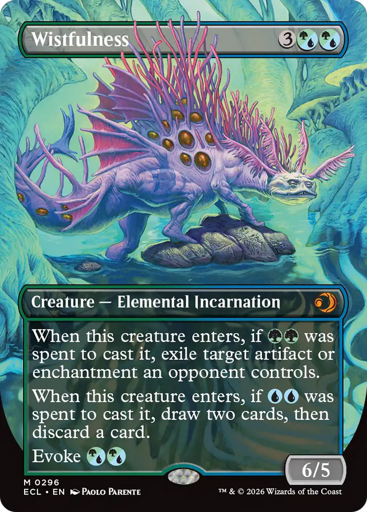 Wistfulness (Borderless) [Lorwyn Eclipsed] Magic: The Gathering