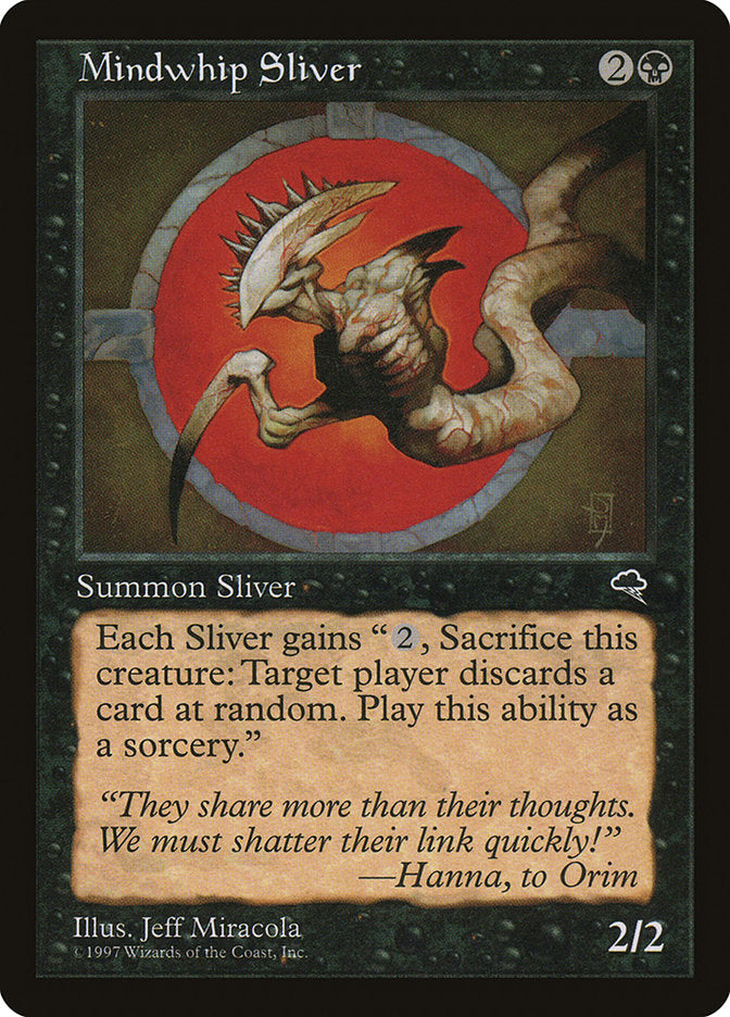 Mindwhip Sliver [Tempest] Magic: The Gathering