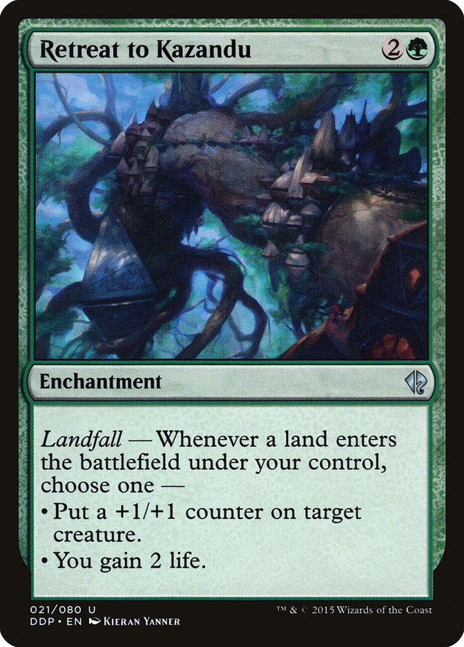 Retreat to Kazandu [Duel Decks: Zendikar vs. Eldrazi] Magic: The Gathering