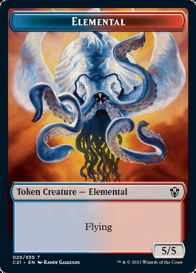 Elemental (020) // Copy Double-Sided Token [Commander 2021 Tokens] Magic: The Gathering
