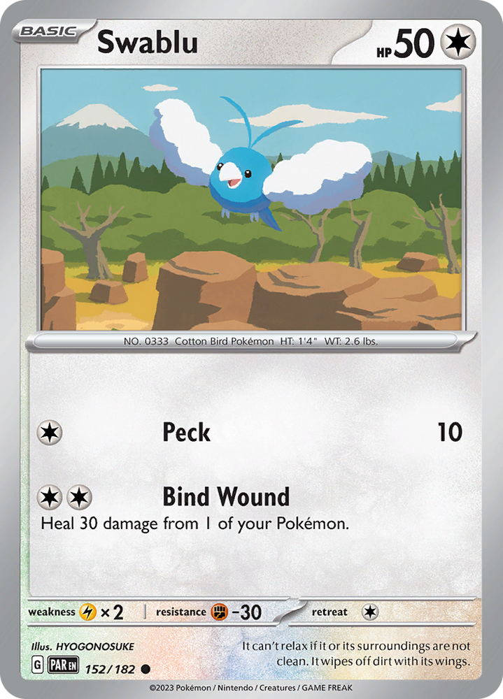 Swablu (152/182) [Scarlet & Violet: Paradox Rift] Pokémon