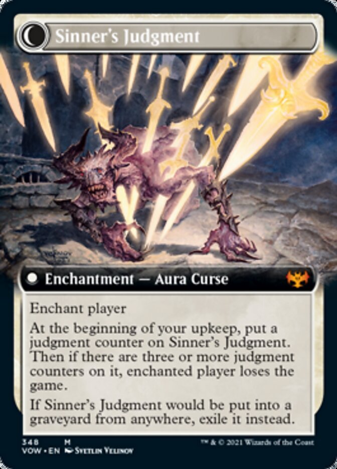 Faithbound Judge // Sinner's Judgment (Extended Art) [Innistrad: Crimson Vow] Magic: The Gathering