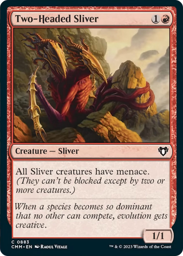 Two-Headed Sliver [Commander Masters] Magic: The Gathering