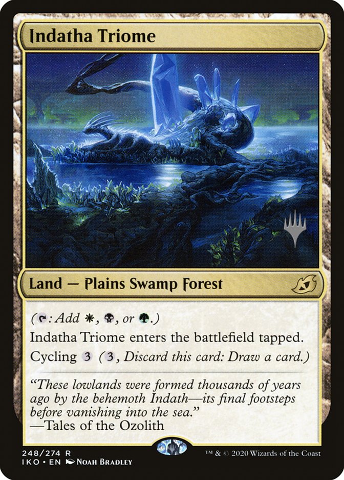 Indatha Triome (Promo Pack) [Ikoria: Lair of Behemoths Promos] Magic: The Gathering