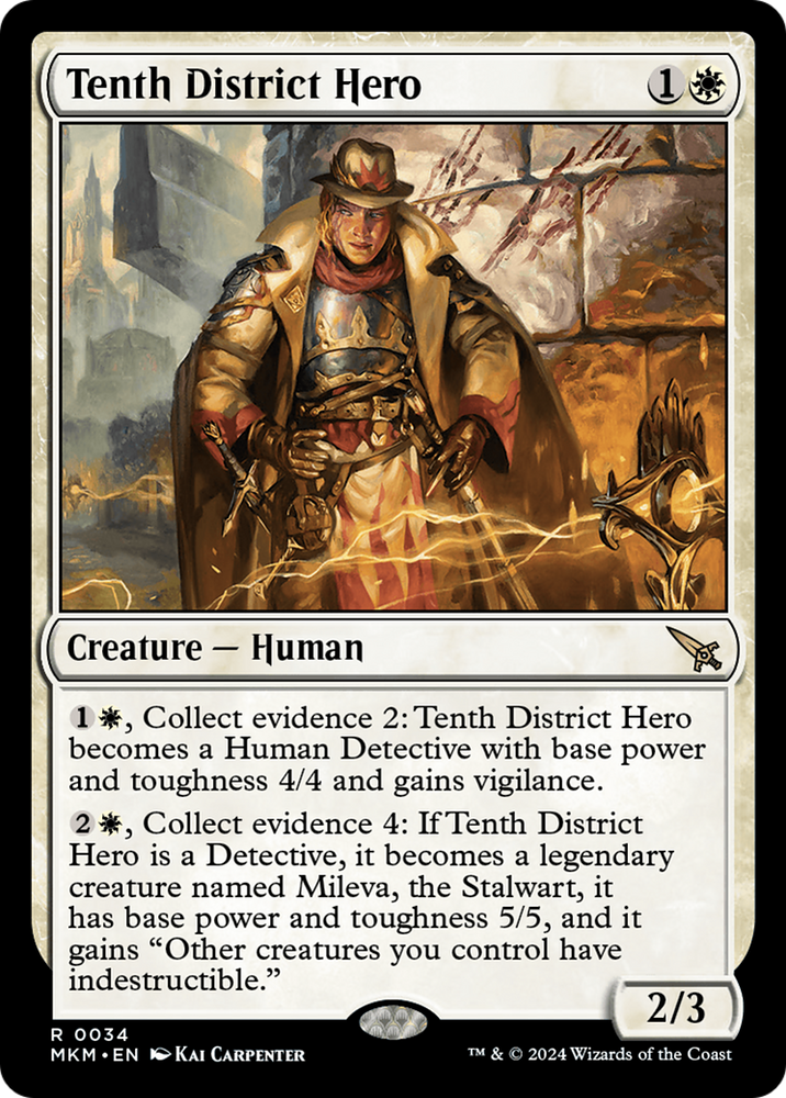 Tenth District Hero [Murders at Karlov Manor] Magic: The Gathering
