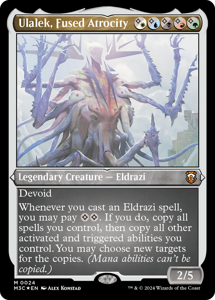 Ulalek, Fused Atrocity (Foil Etched) [Modern Horizons 3 Commander] Magic: The Gathering