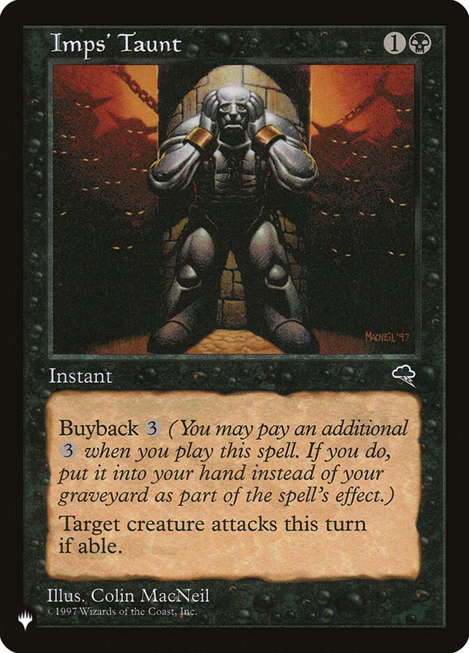 Imps' Taunt [The List] Magic: The Gathering