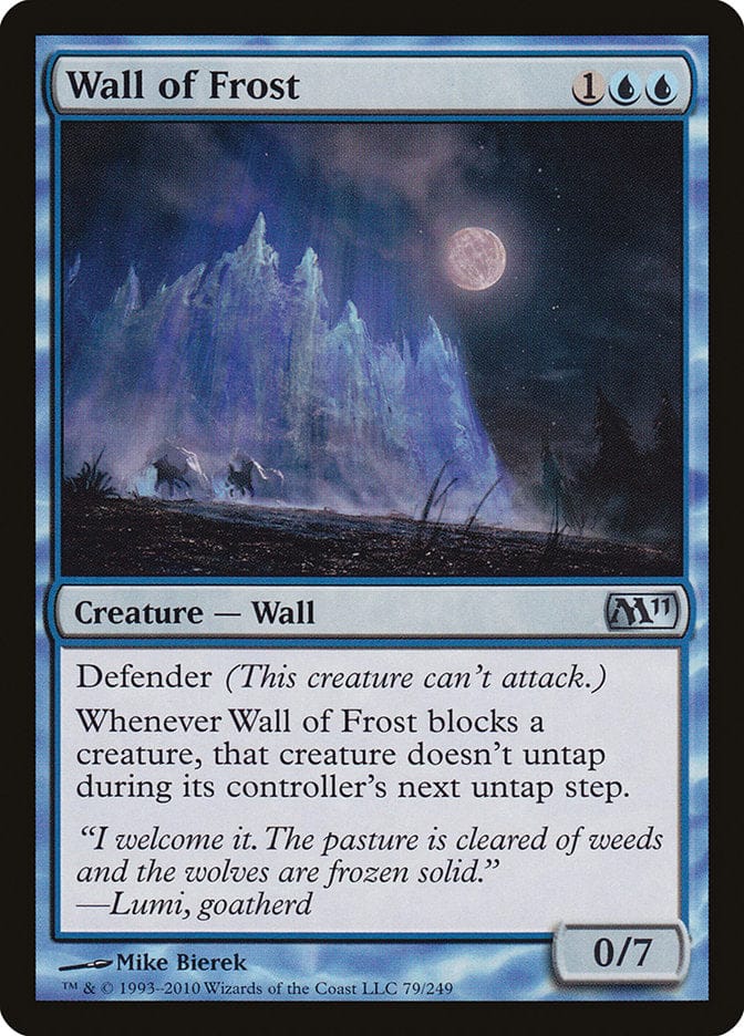 Wall of Frost [Magic 2011] Magic: The Gathering