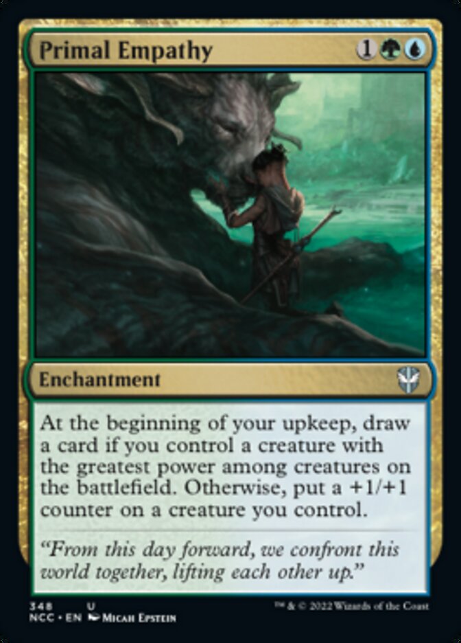 Primal Empathy [Streets of New Capenna Commander] Magic: The Gathering