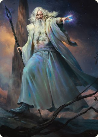Saruman of Many Colors Art Card [The Lord of the Rings: Tales of Middle-earth Art Series] Magic: The Gathering