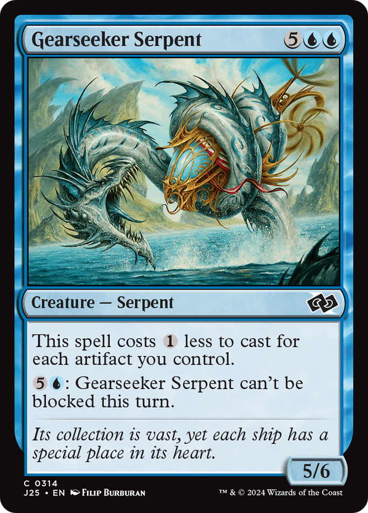 Gearseeker Serpent [Foundations Jumpstart] Magic: The Gathering