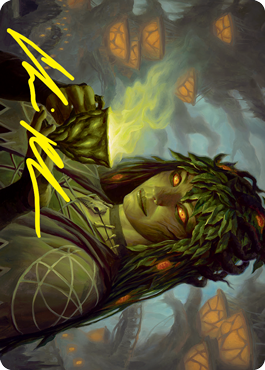 Dina, Soul Steeper Art Card (Gold-Stamped Signature) [Strixhaven: School of Mages Art Series] Magic: The Gathering