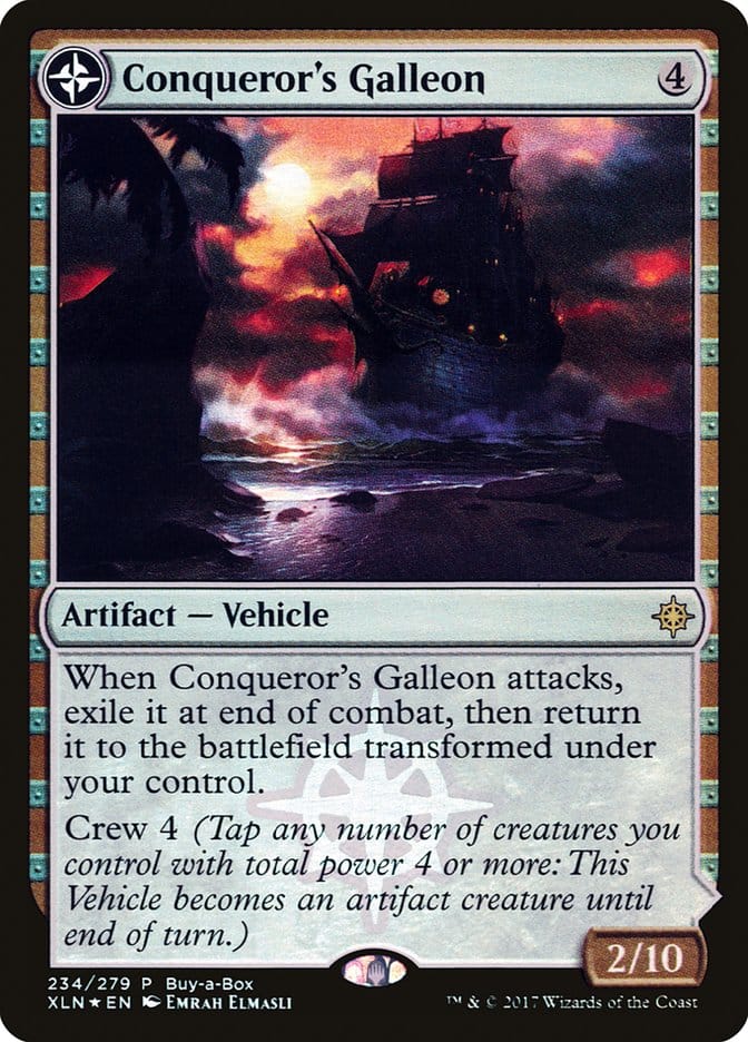 Conqueror's Galleon // Conqueror's Foothold (Buy-A-Box) [Ixalan Treasure Chest] Magic: The Gathering