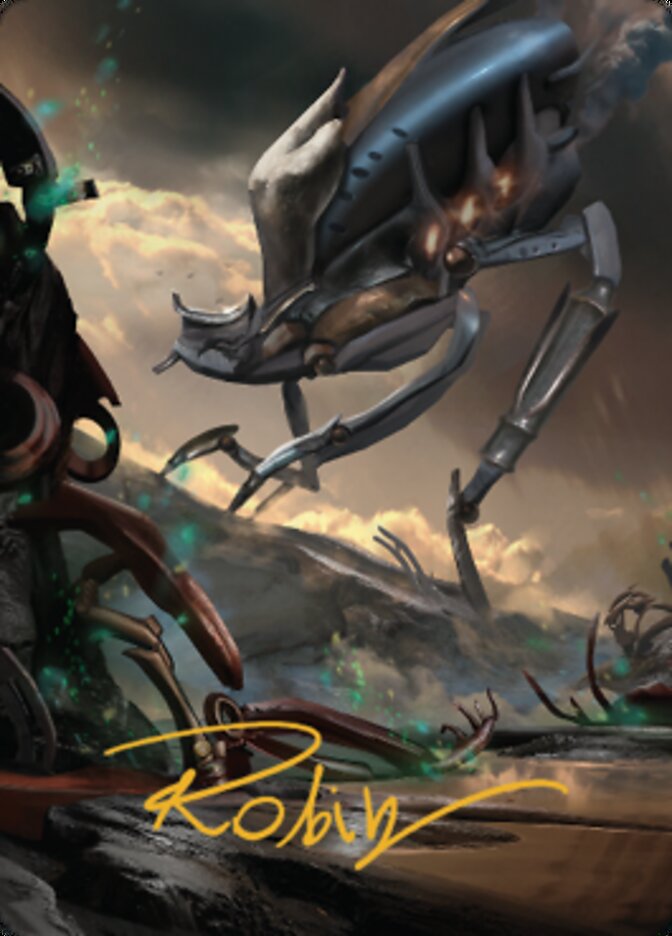 Swamp (2) Art Card (Gold-Stamped Signature) [The Brothers' War Art Series] Magic: The Gathering