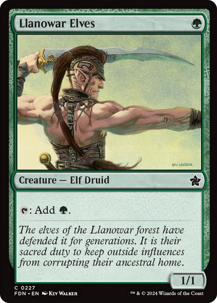 Llanowar Elves [Foundations] Magic: The Gathering