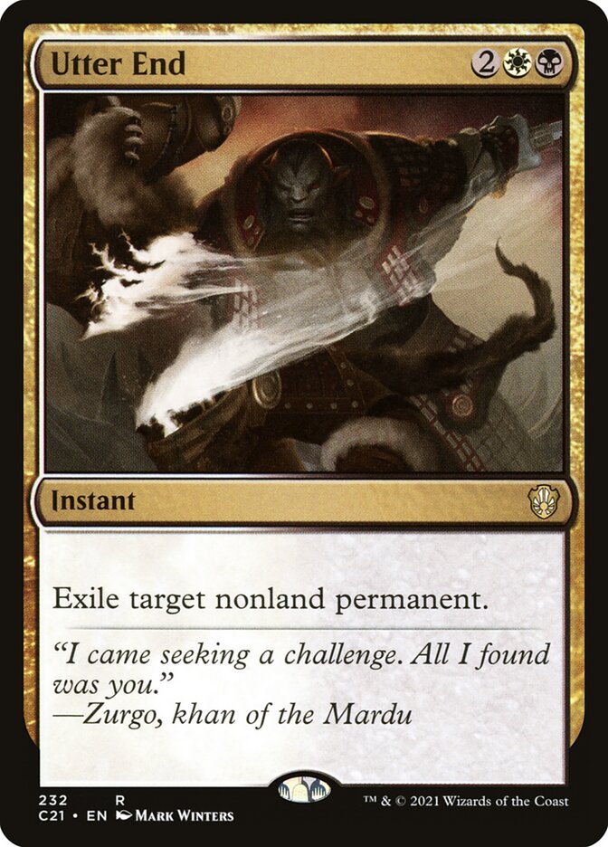 Utter End [Commander 2021] Magic: The Gathering