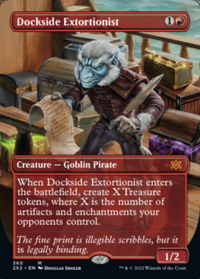 Dockside Extortionist (Borderless Alternate Art) [Double Masters 2022] Magic: The Gathering