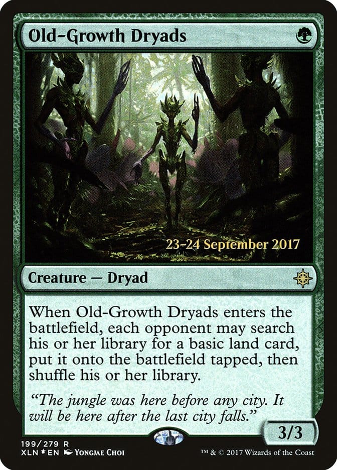 Old-Growth Dryads [Ixalan Prerelease Promos] Magic: The Gathering