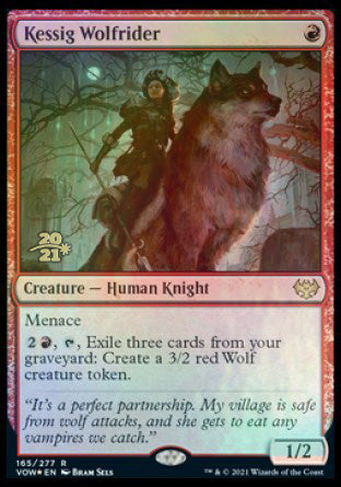 Kessig Wolfrider [Innistrad: Crimson Vow Prerelease Promos] Magic: The Gathering