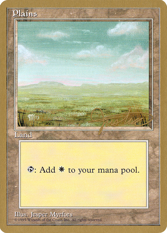 Plains (mj364) (Mark Justice) [Pro Tour Collector Set] Magic: The Gathering