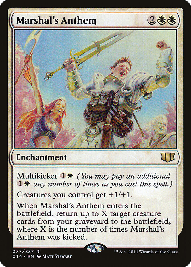 Marshal's Anthem [Commander 2014] Magic: The Gathering