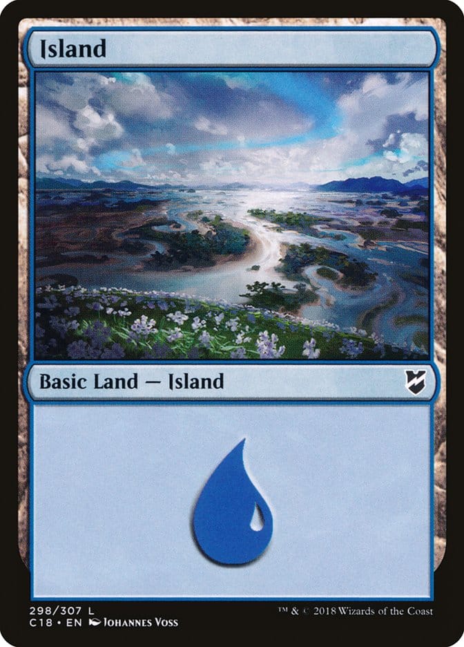 Island (298) [Commander 2018] Magic: The Gathering