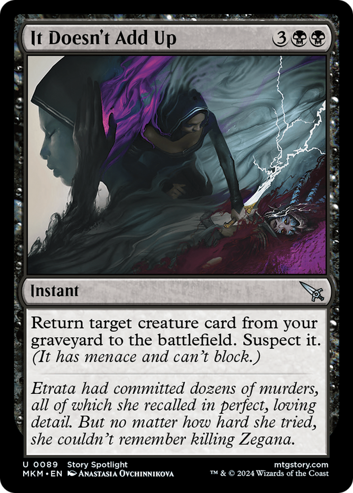 It Doesn't Add Up [Murders at Karlov Manor] Magic: The Gathering