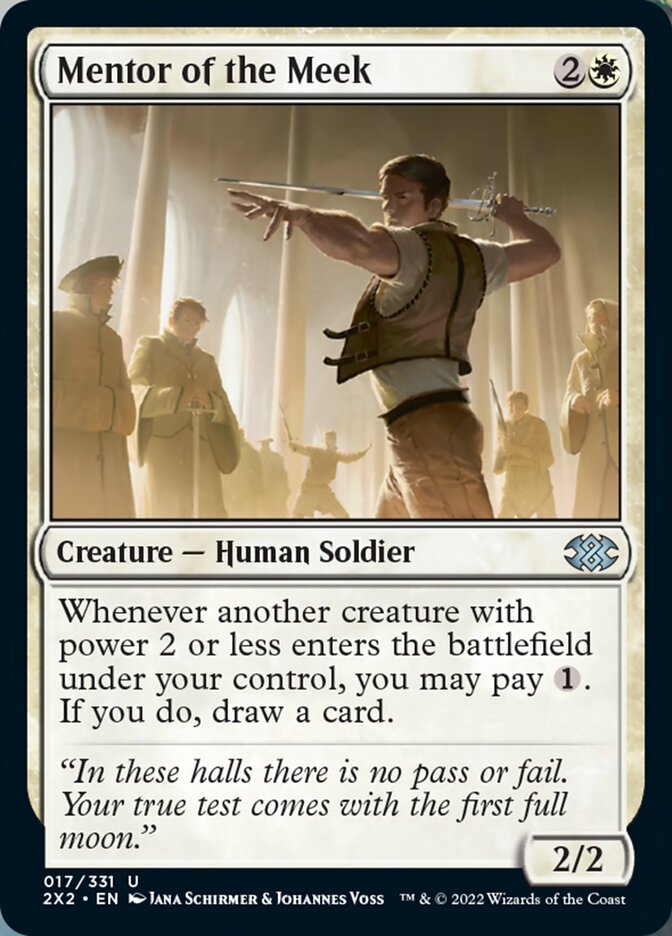 Mentor of the Meek [Double Masters 2022] Magic: The Gathering