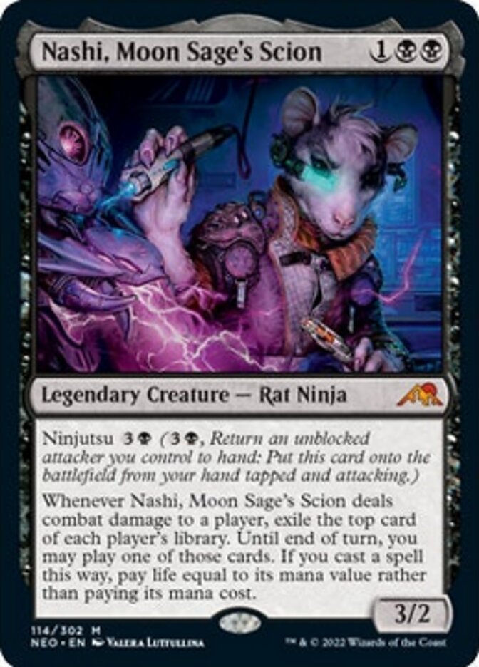 Nashi, Moon Sage's Scion [Kamigawa: Neon Dynasty] Magic: The Gathering