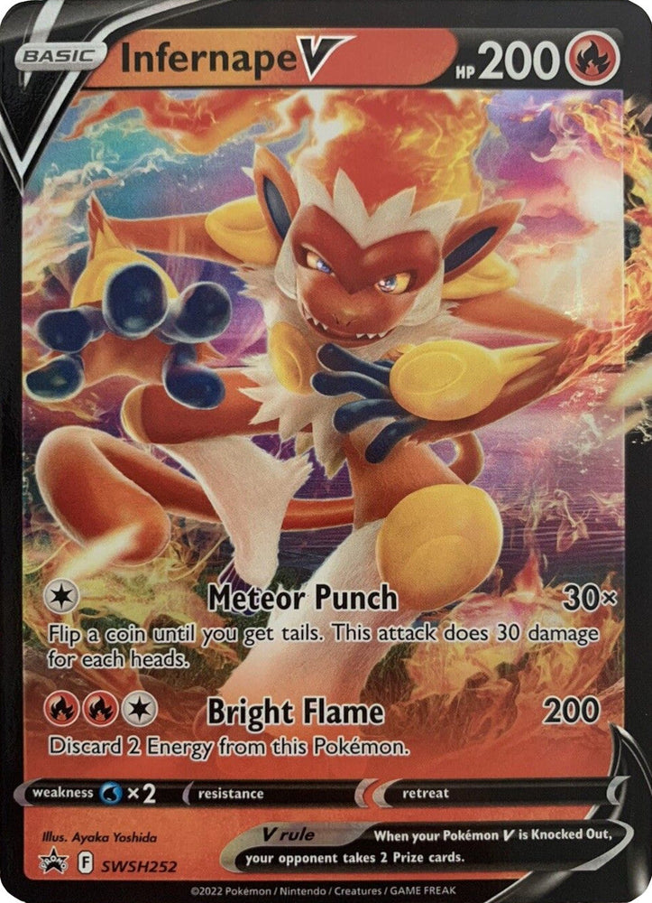 Infernape V (SWSH252) (Jumbo Card) [Sword & Shield: Black Star Promos] Pokémon