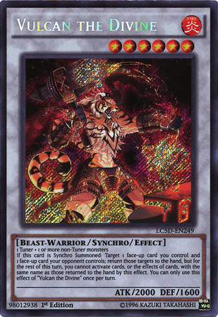 Vulcan the Divine [LC5D-EN249] Secret Rare - Yugioh Cards For Your TCG Needs!