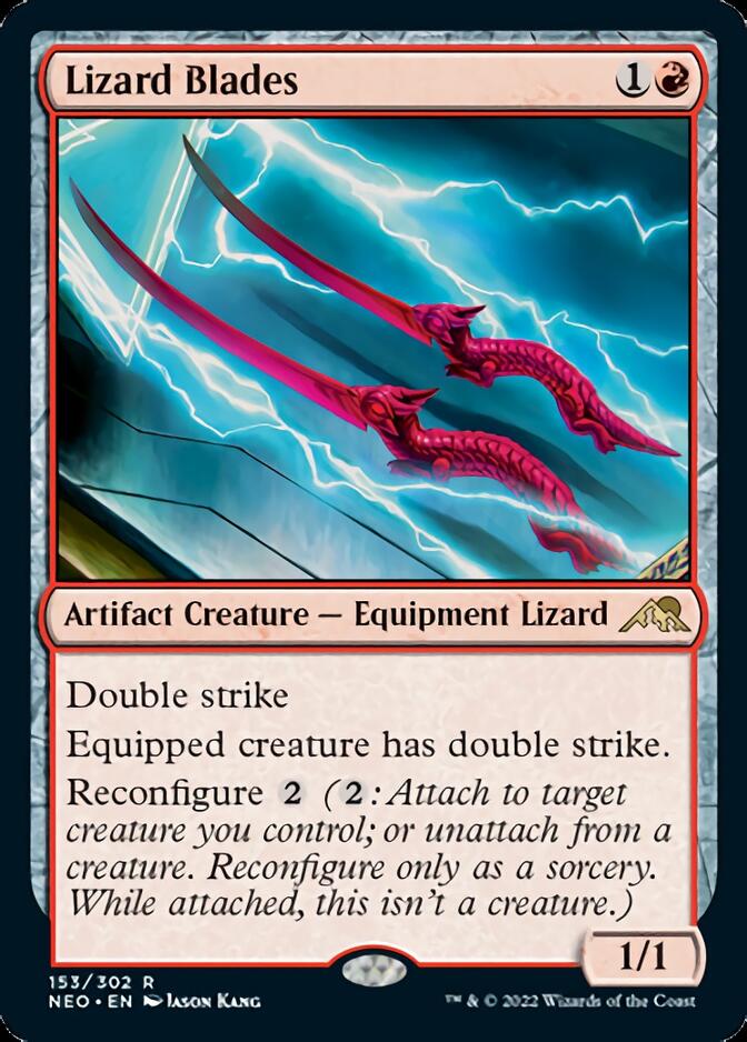 Lizard Blades [Kamigawa: Neon Dynasty] Magic: The Gathering