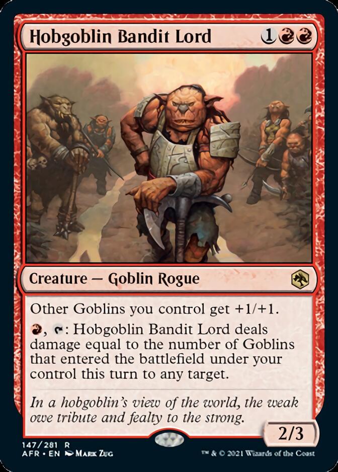 Hobgoblin Bandit Lord [Dungeons & Dragons: Adventures in the Forgotten Realms] Magic: The Gathering
