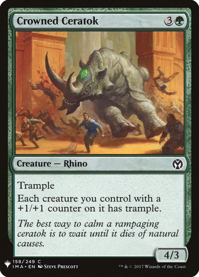Crowned Ceratok [Mystery Booster] Magic: The Gathering