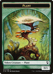 Beast (013) // Plant Double-Sided Token [Commander 2018 Tokens] Magic: The Gathering