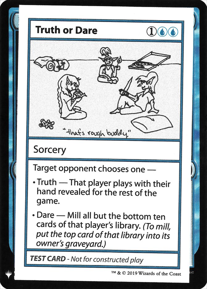 Truth or Dare [Mystery Booster Playtest Cards] Magic: The Gathering