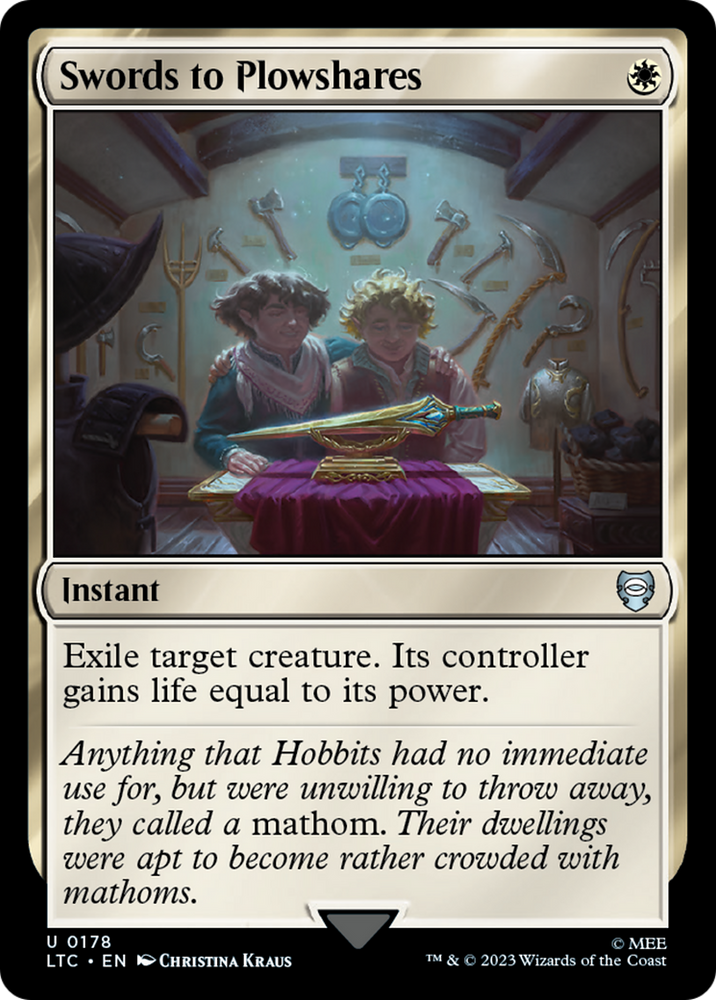 Swords to Plowshares [The Lord of the Rings: Tales of Middle-Earth Commander] Magic: The Gathering
