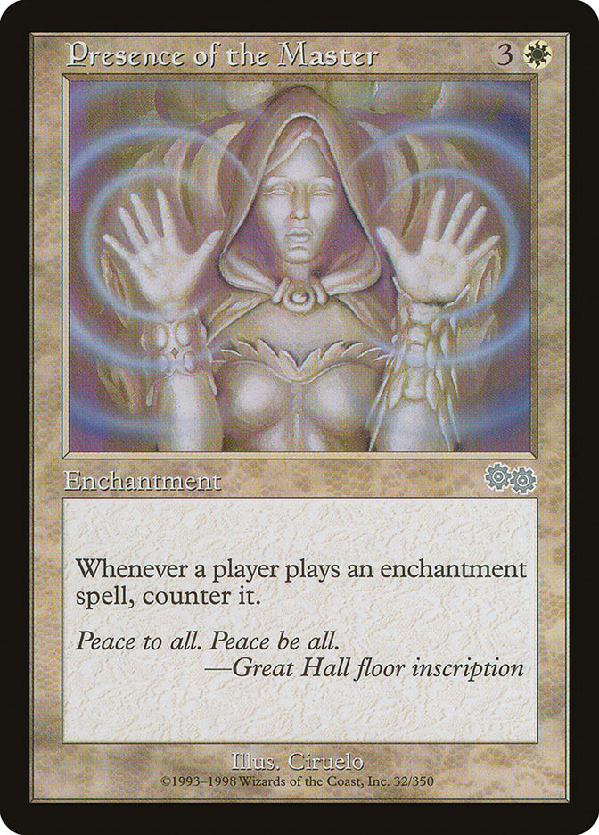 Presence of the Master [Urza's Saga] Magic: The Gathering