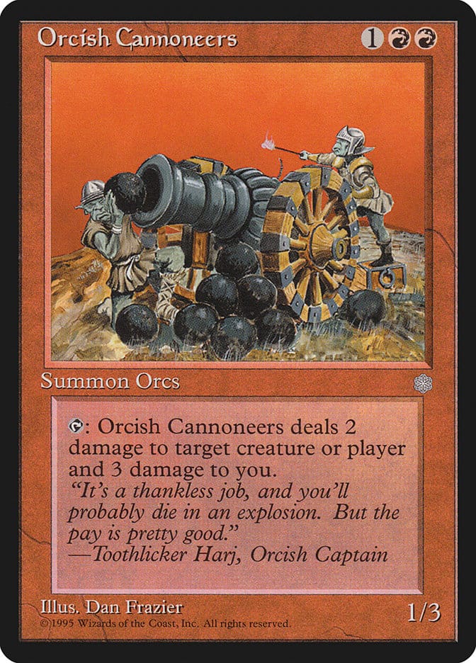 Orcish Cannoneers [Ice Age] Magic: The Gathering