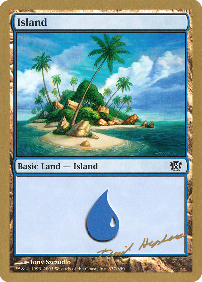 Island (dh337) (Dave Humpherys) [World Championship Decks 2003] Magic: The Gathering