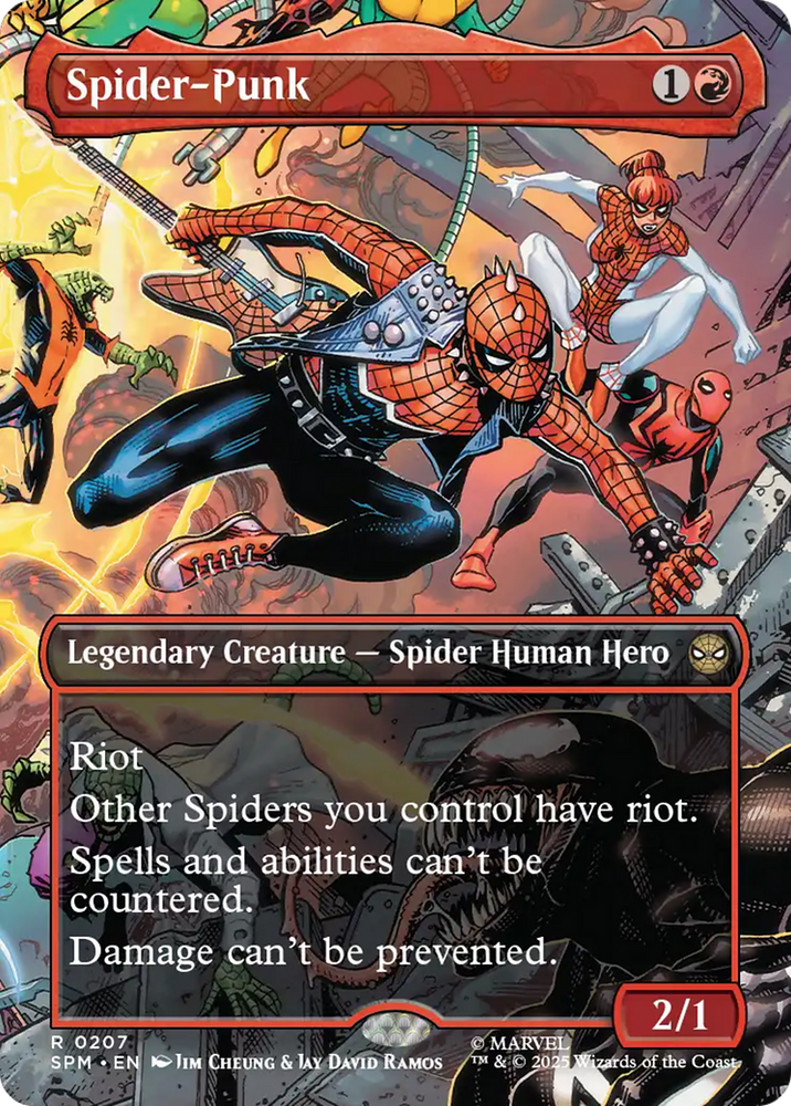 Spider-Punk (0207) (Borderless) [Marvel's Spider-Man] Magic: The Gathering