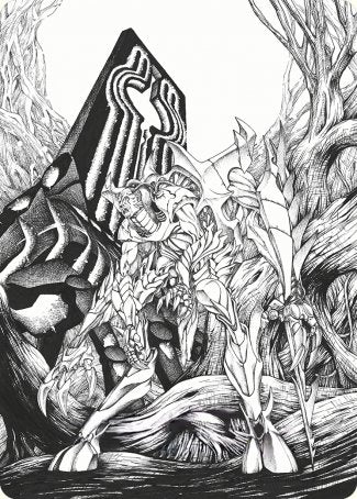 Lukka, Bound to Ruin Art Card [Phyrexia: All Will Be One Art Series] Magic: The Gathering