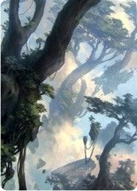 Forest 1 Art Card [Zendikar Rising Art Series] Magic: The Gathering