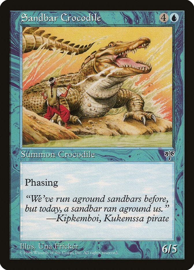 Sandbar Crocodile [Mirage] Magic: The Gathering