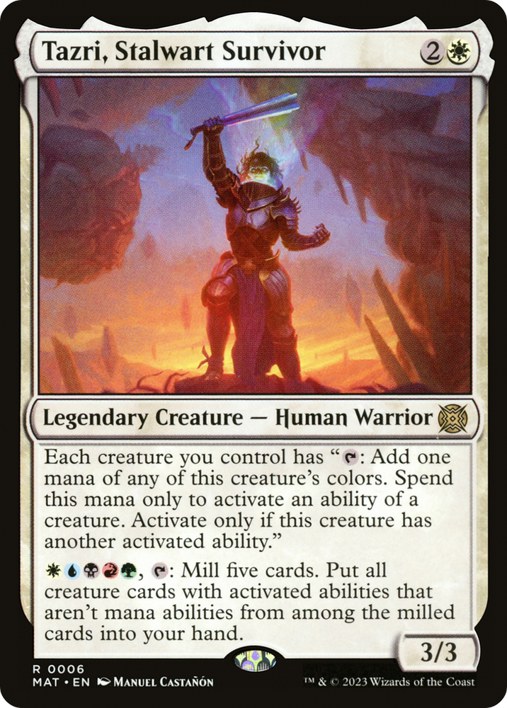 Tazri, Stalwart Survivor [March of the Machine: The Aftermath] Magic: The Gathering